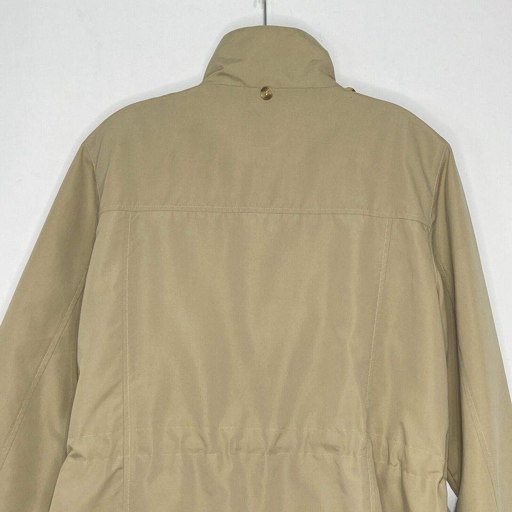 Totes Lightweight Windbreaker Jacket Size M Tan Full Zip and snaps No Hood women - Picture 4 of 16